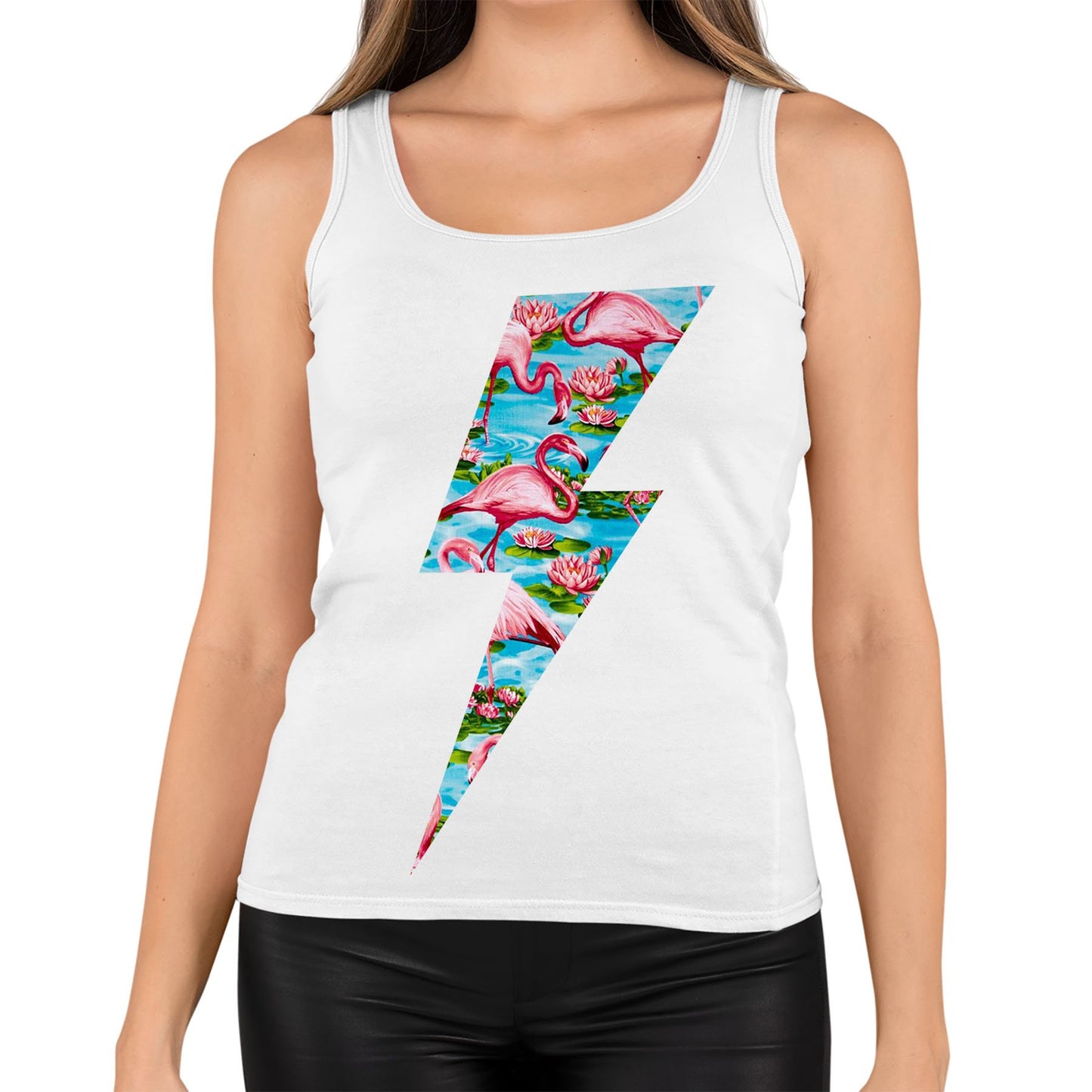 Flamingo Lightning Bolt Womens Vest