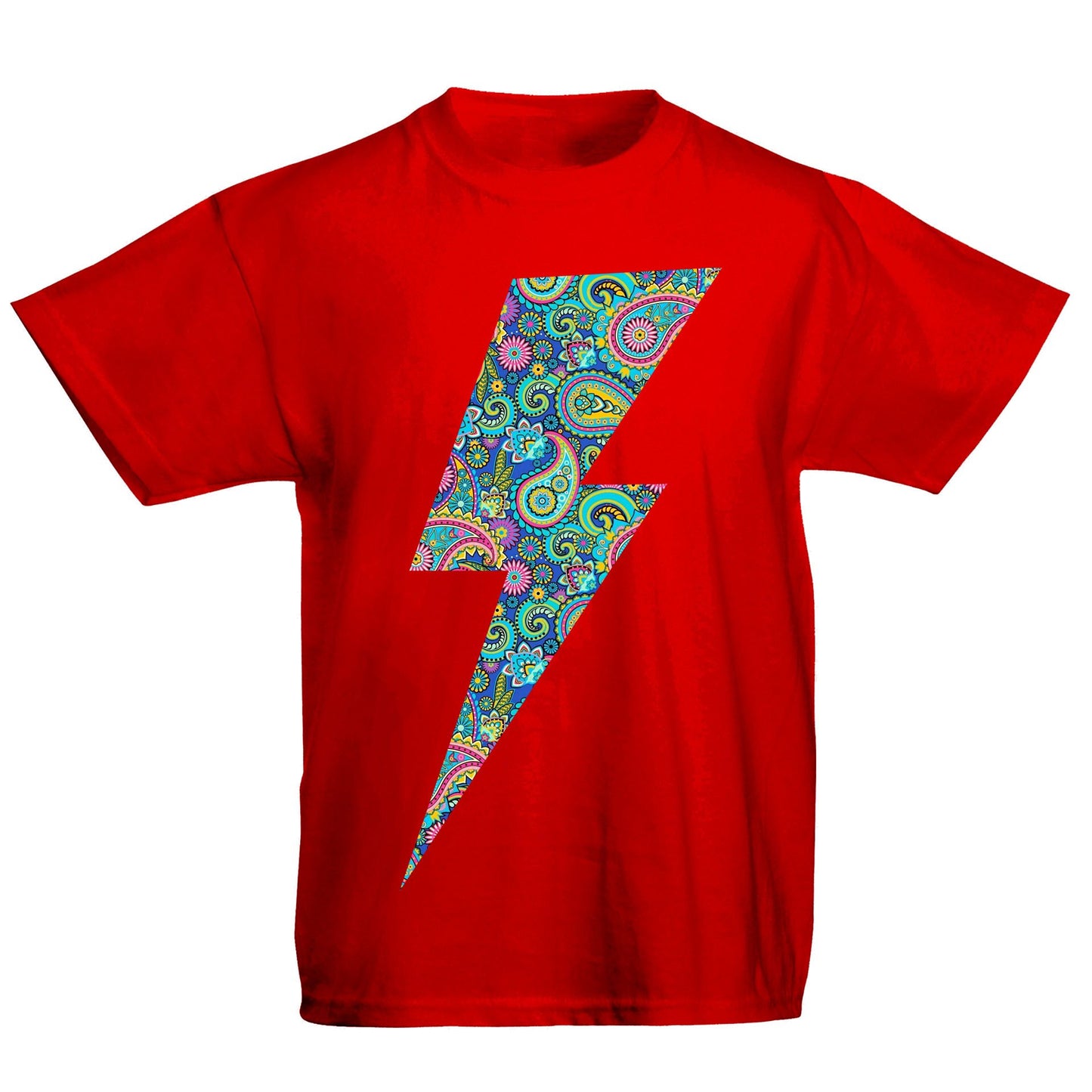 Paisley Lightning Bolt Kids T-shirt